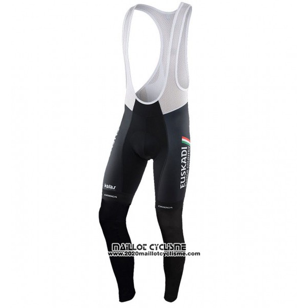 2017 Maillot Ciclismo Euskadi Noir et Vert Manches Longues et Cuissard